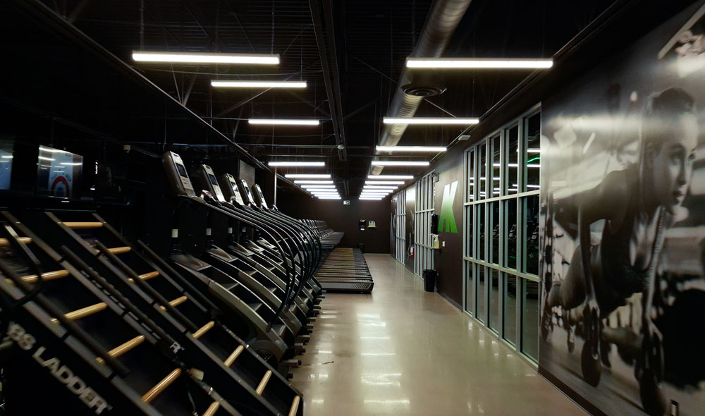 Athletic Kulture Gym Top Level Treadmills Section